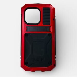 iPhone 14 Pro Max Red and Black Funnywin Aluminum Military Grade Phone Case NWOT